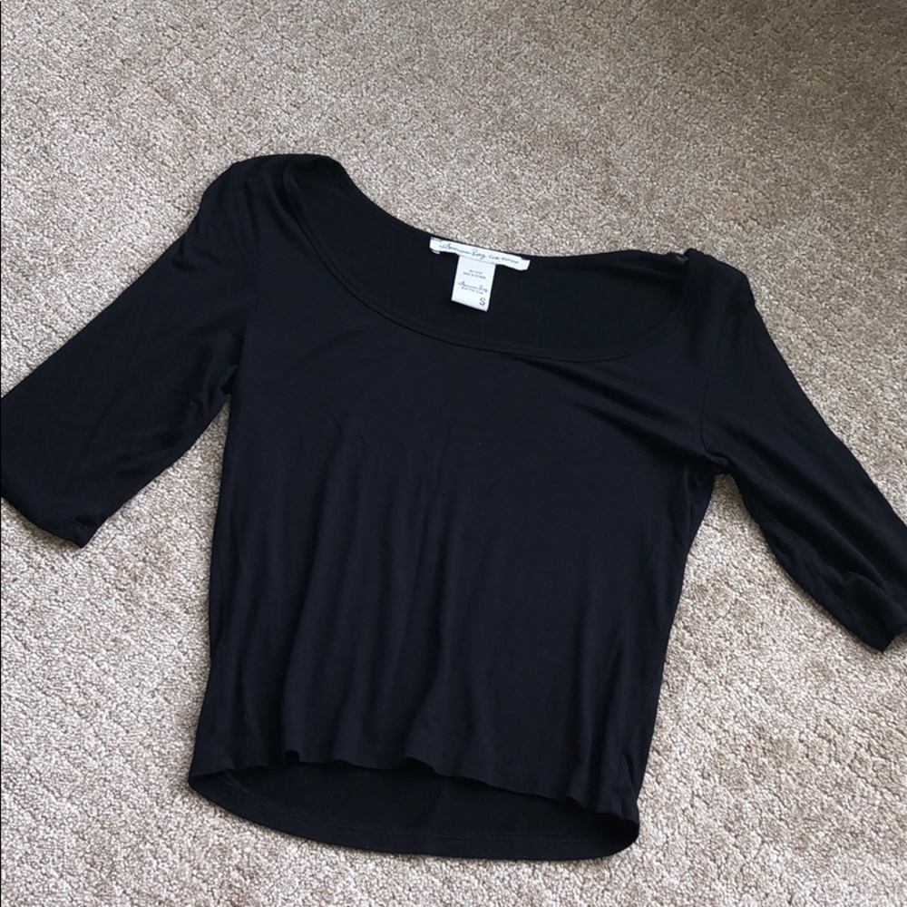 3/4 sleeve crop top